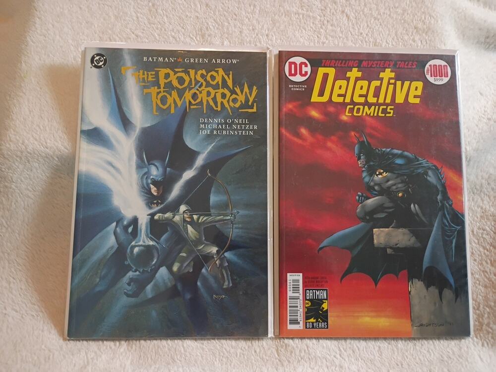 2 Batman Books DETECTIVE COMICS #1000 1970s VARIANT 1, The Poison Tomorrow NM